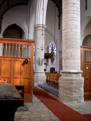 Doorkijk door het schip van de Johanneskerk